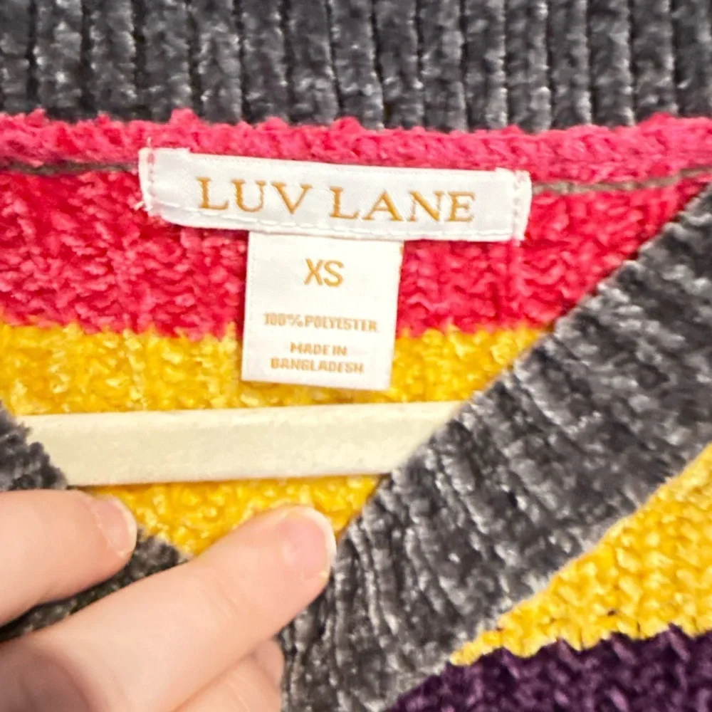 Colorful Striped Women's Sweater - Picture 2 of 3